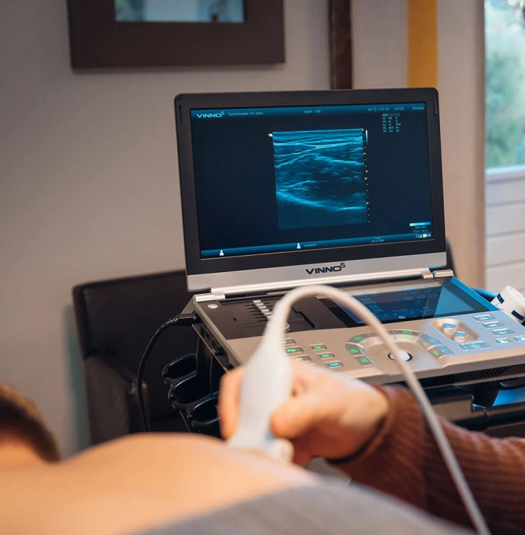 Echografie behandeling bij Fysiotherapie Veen in Wildervank